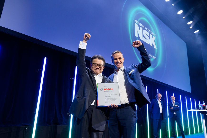 NSK wird von Bosch mit einem Global Supplier Award ausgezeichnet  